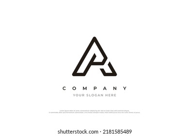 Initial Letter PA Monogram Logo Vector Template