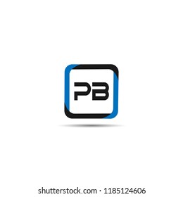 Initial Letter PB Logo Template Design