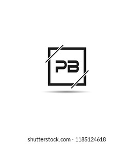 Initial Letter PB Logo Template Design