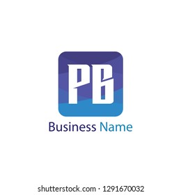 Initial letter PB Logo Template Design