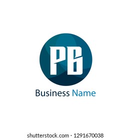 Initial letter PB Logo Template Design