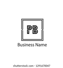 Initial letter PB Logo Template Design