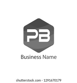 Initial Letter PB Logo Template Design