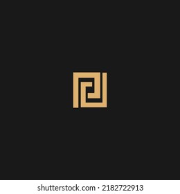 Initial Letter PD Logo Design Vector Template. PD Letter Logo Design
