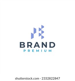 initial letter pe building logo design