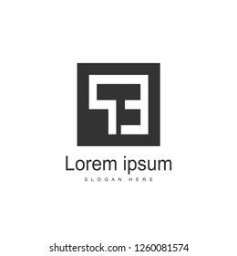 Initial Letter PE Logo Template Vector Design