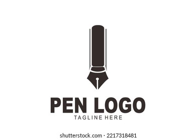 initial Letter I pen logo