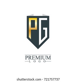 Initial Letter PG Company Design Logo Template