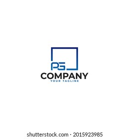 Diseño del logotipo del símbolo PG de letra inicial para la empresa de negocios