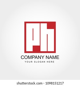 Initial Letter PH  Logo Design