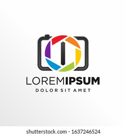 Initial Letter I with Photography or Camera Logo Design