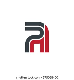 Initial Letter PI Linked Design Logo