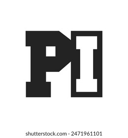 Initial Letter PI Logo Design Template. PI Logo