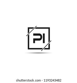 Initial Letter PI Logo Template Design