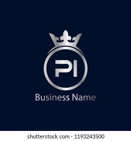 Initial Letter PI Logo Template Design