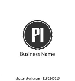 Initial Letter PI Logo Template Design