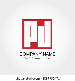 Initial Letter PJ Logo Design Vector