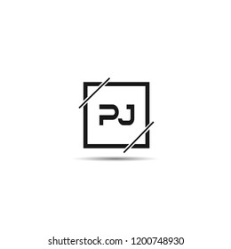 Initial Letter PJ Logo Template Design