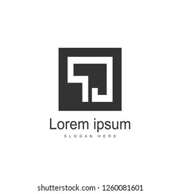 Initial Letter PJ Logo Template Vector Design