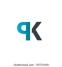 Initial Letter PK Design Logo