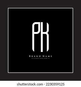 Initial Letter PK Logo - Minimal Business Logo