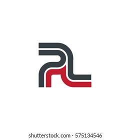 Initial Letter PL Linked Design Logo