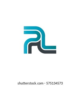 Initial Letter PL Linked Design Logo