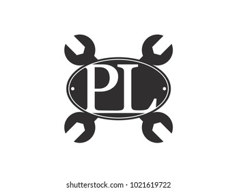 Initial Letter Pl Logo Automotive Club Stock Vector (Royalty Free ...