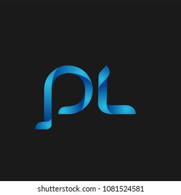 Initial Letter PL Logo Design