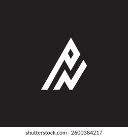 Initial letter PN logo design vector.