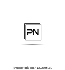 Initial Letter PN Logo Template Design