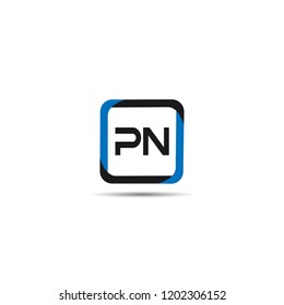 Initial Letter PN Logo Template Design