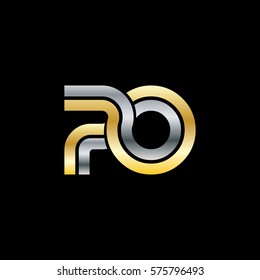 Initial Letter PO Linked Design Logo
