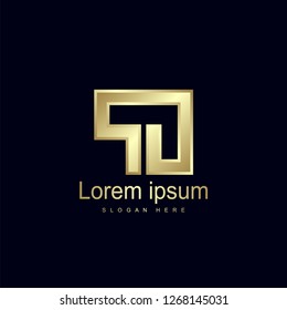 Initial Letter PO Logo Template Vector Design