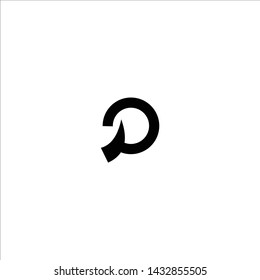 Initial letter PO lowercase logo design template