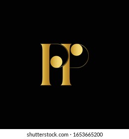 
Initial Letter PP Linked Design Logo template