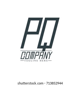 Initial Letter PQ Design Logo Template