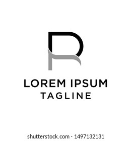 Initial Letter PR Logo Design Template