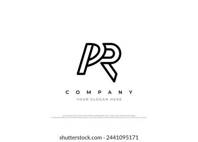 Initial Letter PR Logo Design