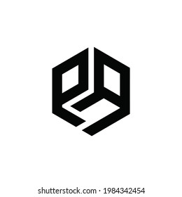 Initial Letter PR Logo Or Icon Monogram. EPS 10