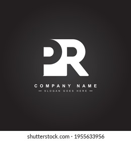 Initial Letter PR Logo - Minimal Business Logo