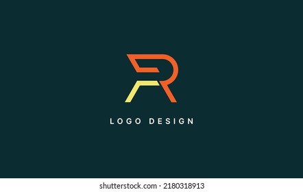 Initial letter PR or RP Logo. Usable for Business and Branding Company Logos. Flat Vector Logo Design Template Element.