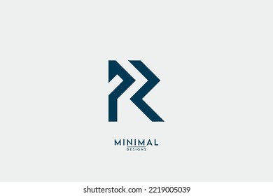 Initial letter PR, RP, P, R Logo Design Vector Template Element.