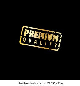 Initial Letter Premium Design for seal stamp or label with grunge style