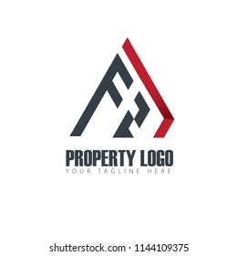 Initial Letter Property Design Logo
