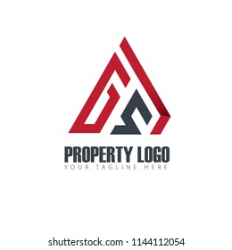 Initial Letter Property Design Logo