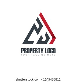 Initial Letter Property Design Logo