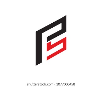 Initial Letter PS Icon Vector Logo Template Illustration Design