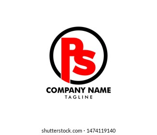 Initial Letter PS Logo Template Design