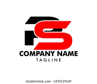 Initial Letter PS Logo Template Design